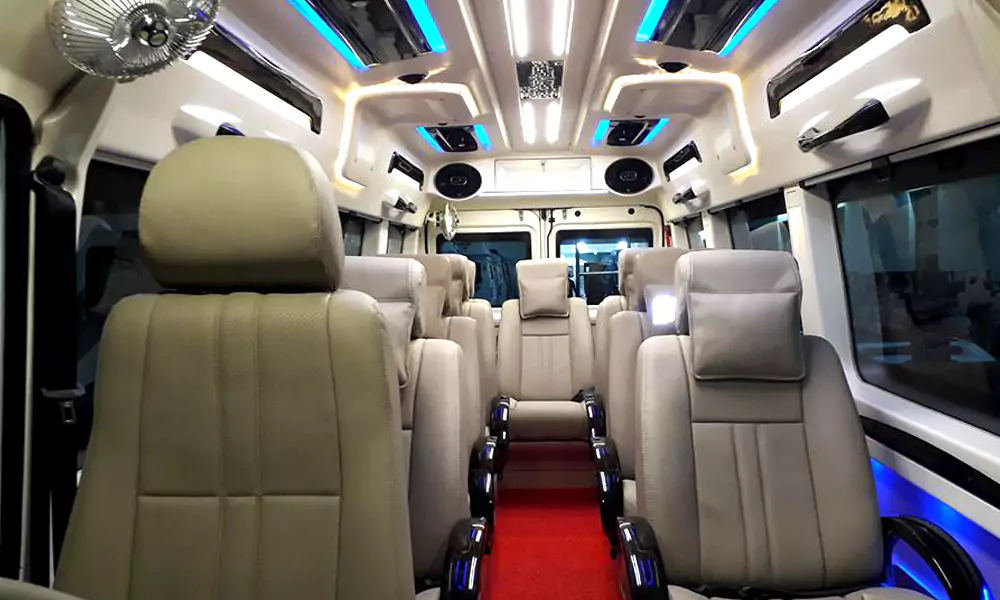 Tempo Traveller Inside